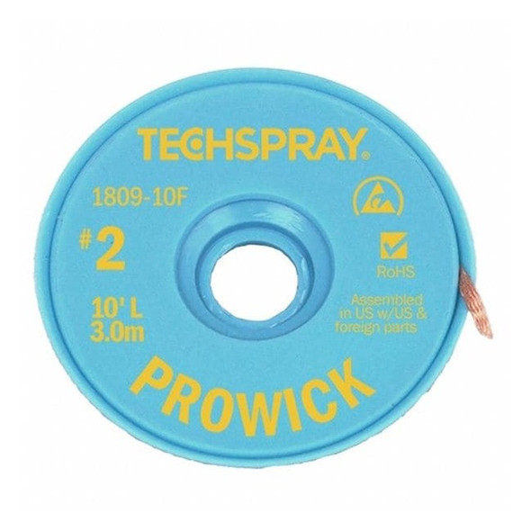 Techspray TECHSPRAY No.2 Desoldering Braid 1809-10F