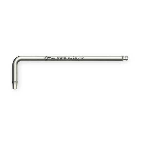 SAE Plain Ball Hex Key Hex Key, 5/32" Tip Size, 5 3/8 in Long, 1 in Short