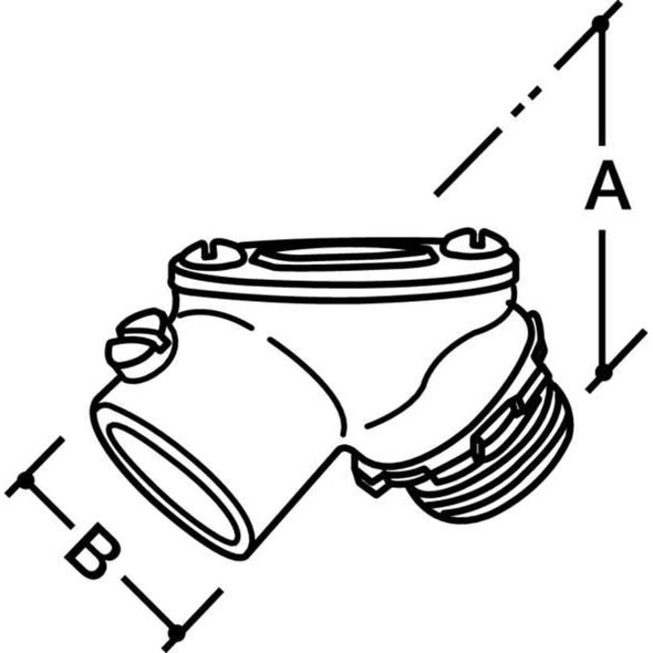 Raco EMT Connector, 3-4 in, Zinc, Zinc Plated, Gray 2763