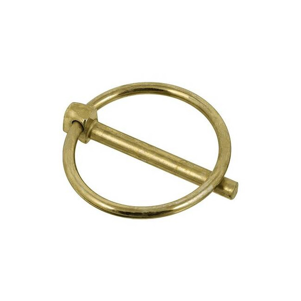 Lynch Pin, 3/16 in Dia, 1-9/16 in L, 1-1/4 in Usable Lg, Steel, 10 PK