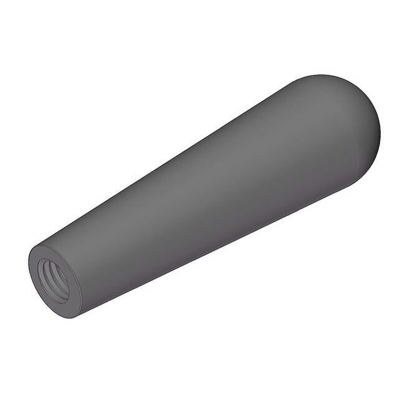 Long Tapered Knob, 1/2-13 Thread Size, 3.875"L, Steel