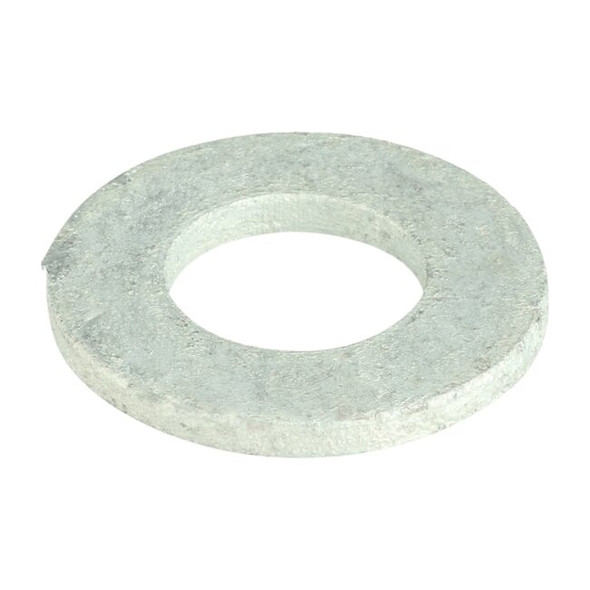 Flat Washer, For Screw Size 1/2" ,Steel Hot Dipped Galvanized Finish, 50 PK