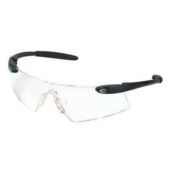 Safety Glasses, Persuader Series, Anti-Scratch, Frameless, Black Arm, Clear Lens