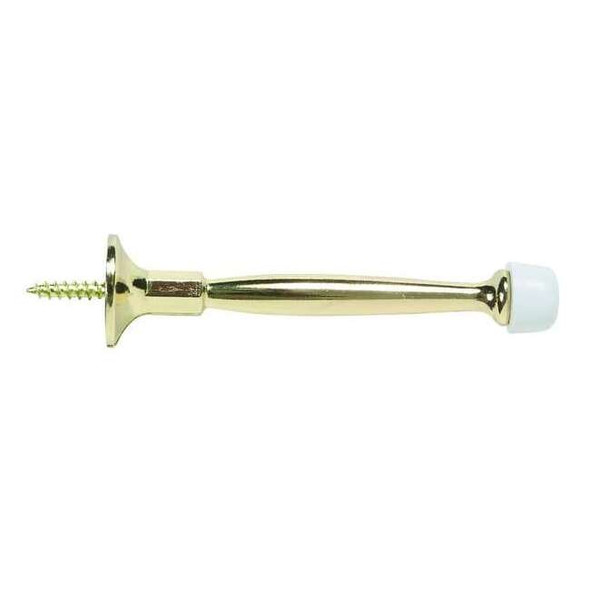 Manufacturer Varies Door Stop,Rigid,Brass,4 In L 1RCR3