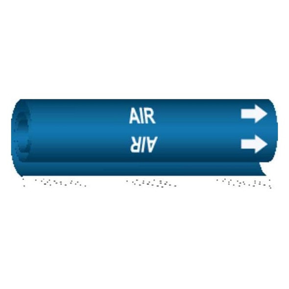 Brady Pipe Marker,Air,Blue,1/2 to 1-3/8 In 5625-O
