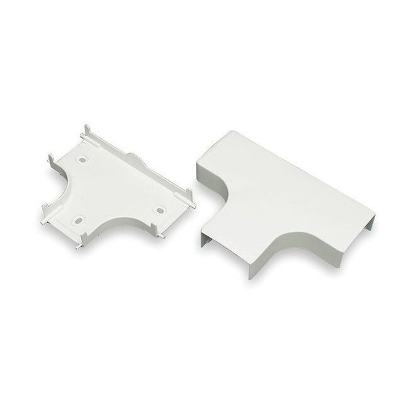 Tee Raceway, PN10 Series, 1 Channel, 3-3/4 in W, 3/4 in H, 5-1/4 in L, Ivory