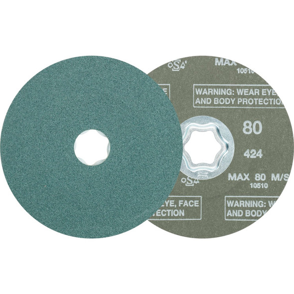 Pferd Tools Combiclick Fiber Disc,4-1/2",80 Grit 40134 Pack of 25