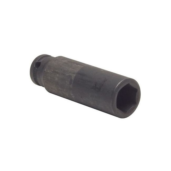 WESTWARD 1/4 in Drive Impact Socket, Standard Socket, Black Oxide,5 mm