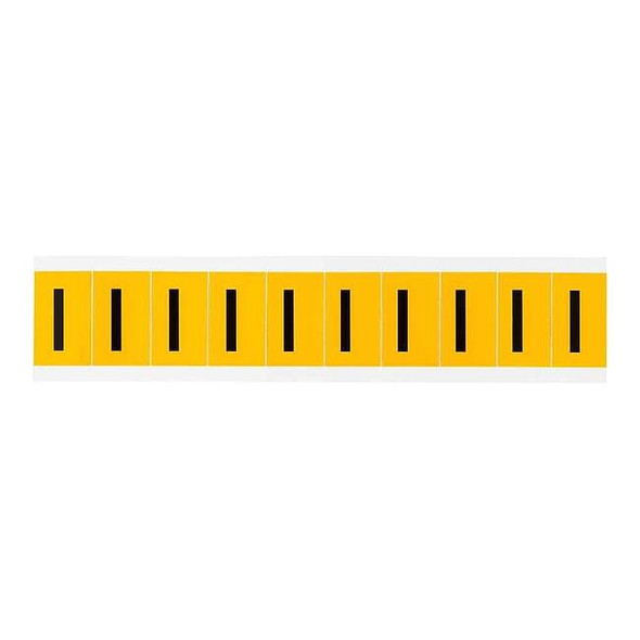 Brady LetterLabel,Vinyl,1-1/2inH,7/8inW 1530-I