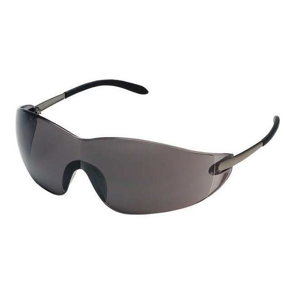 Winger, Safety Glasses, Anti-Scratch, Gray Lens, Silver Frame, Frameless