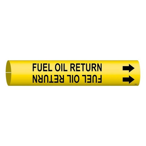 Brady Pipe Mrkr,Fuel Oil Return,1-1/2to2-3/8In, 4064-B 4064-B