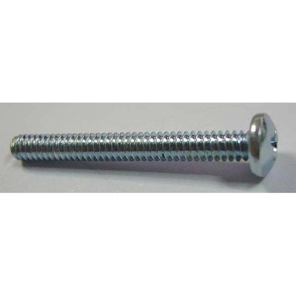 #6-32 x 1-1-4 in Phillips Pan Machine Screw, Zinc Plated Steel, 100 PK  U24522.013.0125