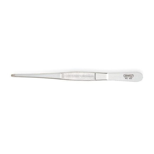 General Tools Tweezers,SS,Straight,6"L 3G959