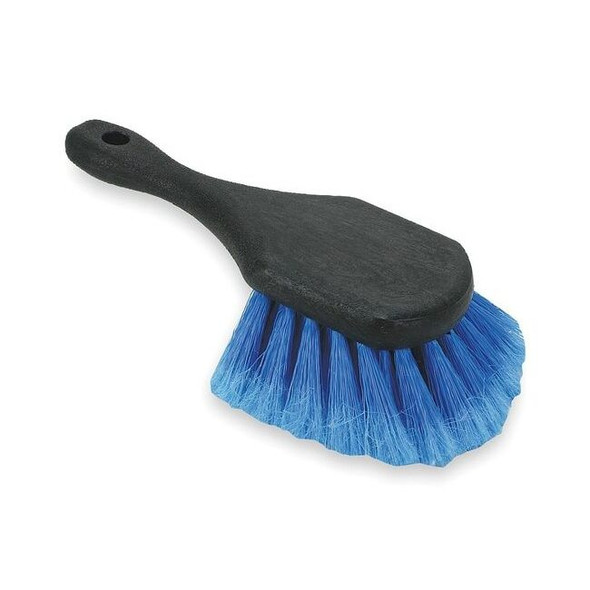 Dip And Wash Brush, 5 in L Handle, Black/Blue, Foam, 8 1/2 in L Overall