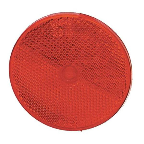 Grote Reflector,Screw Mount,Red,Dia 3-1-4 In 40152