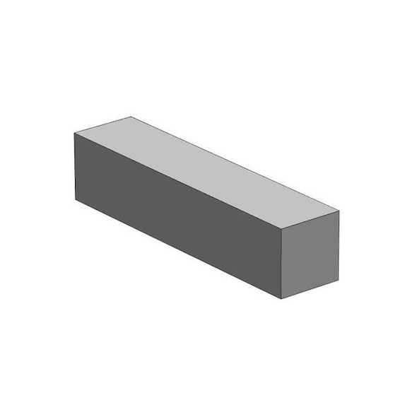 Manufacturer Varies Carbon Steel Square Bar,12 in L,2 in W 18S2-12