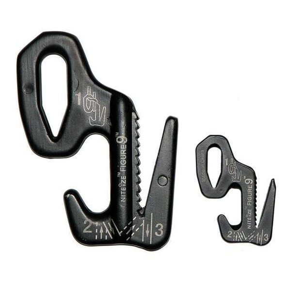 Nite Ize Rope Tightener,1-1/2 In.,Aluminum,Silver F9S-02-09