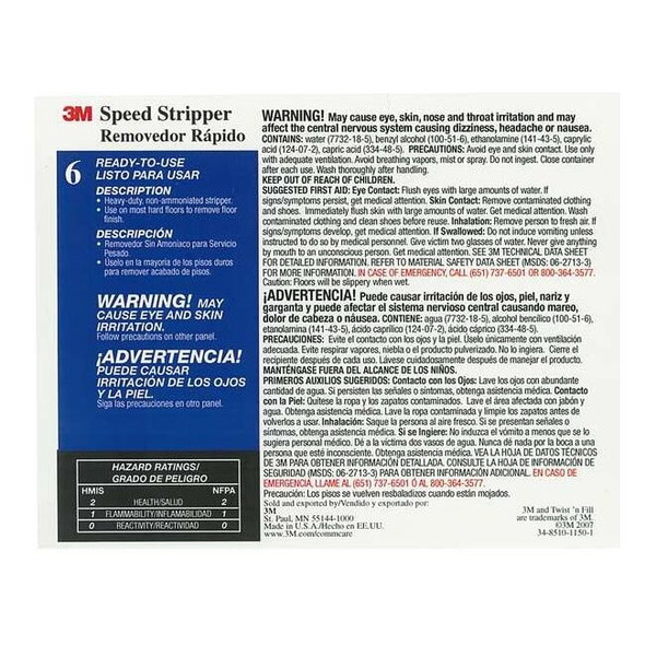 Tolco Secondary Bottle Label,Gloss Paper,PK12 340406