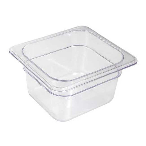 Crestware Food Pan, Polycarbonate, Sixth, 7 In FP66