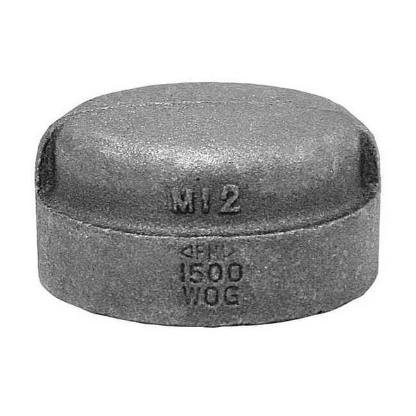 Anvil Cap Cap, 1-1/4" Pipe, FNPT, Malleable Iron, Class 150 0318900644