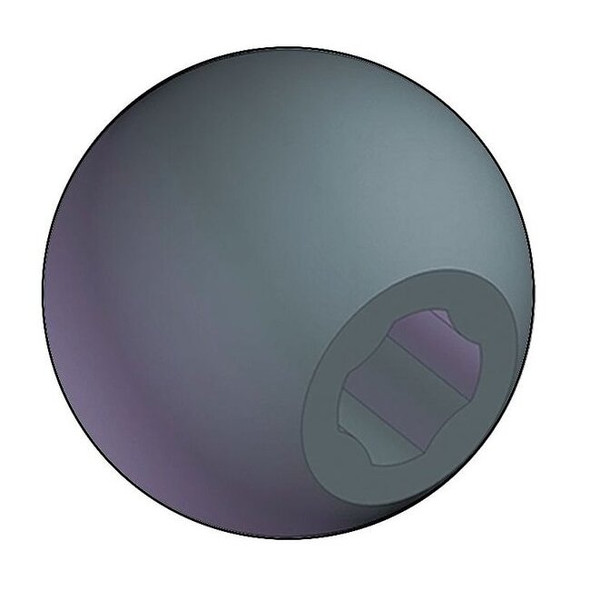 Universal Ball Knob No Insert, 1/4", 5/16", M6, M8 Thread Size, 1.25"L