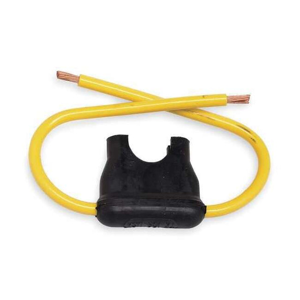 Fuse Holder, 0 to 30A Amp Range, 32V DC Volt Rating, 1 Poles, Wire Leads