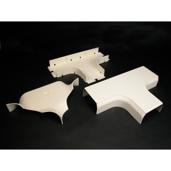 Tee, CableSmart 40N2 Series, 1 Channel, 8.56 in W, 2 in H, 12.937 in L, White  40N2F15WH