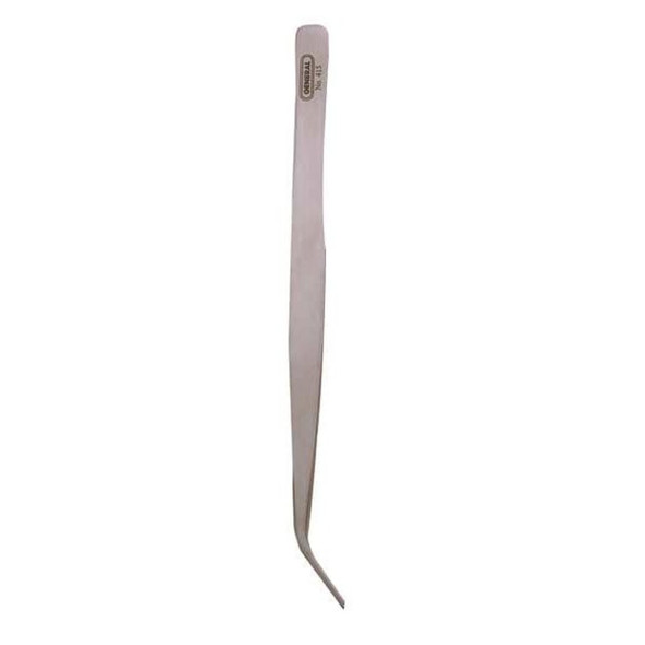 General Tools Tweezers,SS,Bent,6 1-2"L 3G971