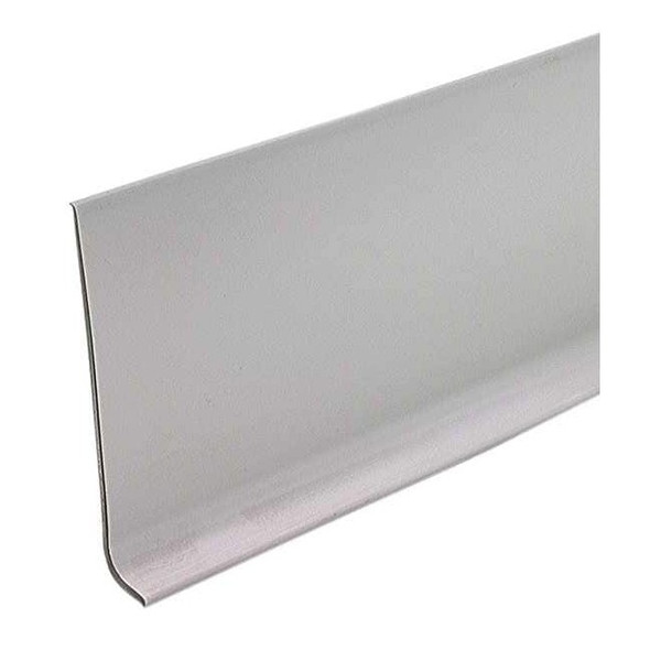 Manufacturer Varies Wall Base Molding, PVC Vinyl, Gray, 48 in L, 4 in H 5MFK0