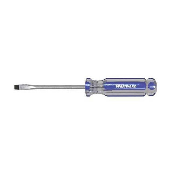 Westward General Purpose Slotted Screwdriver 1/8 in Round 401K89