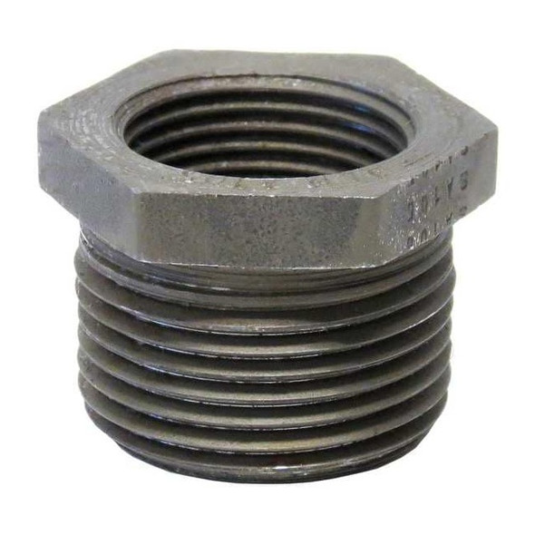 Hex Bushing Bushing, 1-1/2" x 1/4" Pipe, FNPT x MNPT, Forged Steel, Class 6000