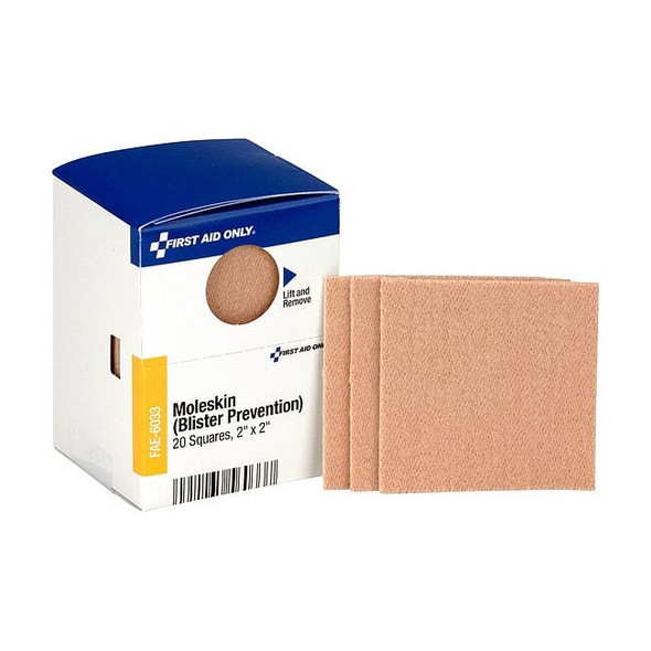 First Aid Only Moleskin, Paperboard Box, 20 Components FAE-6033