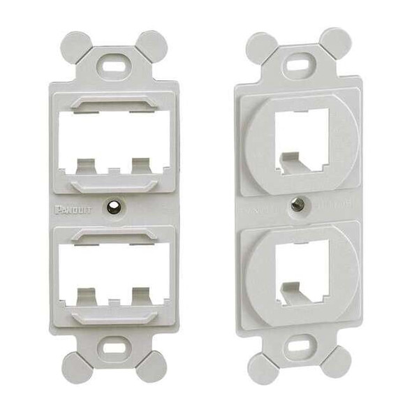 Panduit 106 Module Frame,Mini Com,4 Port,Off Wht CF1064IWY