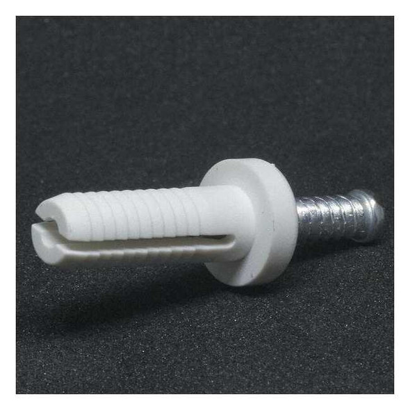 Nail Drive Anchor, 1/4" Dia., 3/4" L, Nylon Zinc Plated, 5 PK