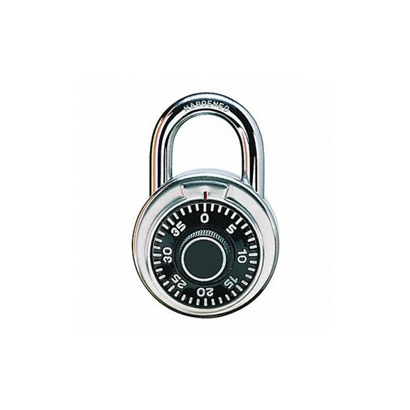 Manufacturer Varies Combination Padlock,Center,Silver 1850DWWG
