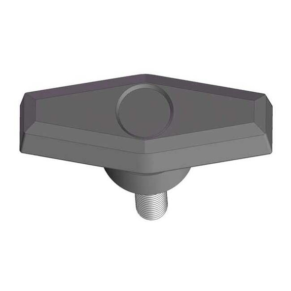 T Knob with Screw, 1/4-20 Thread Size, 2.00"L, Steel