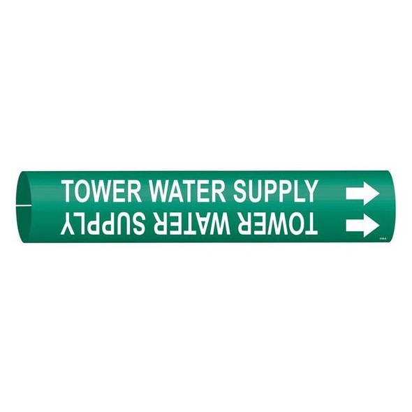 Brady Pipe Mrkr,Tower Water Supply,3/4 to1-3/8 4144-A