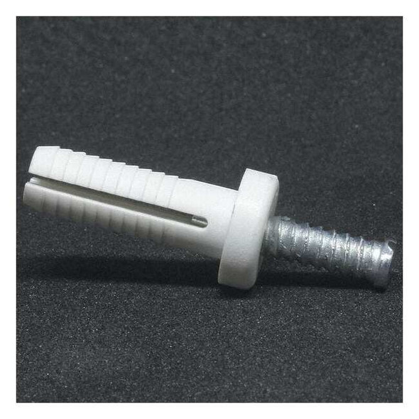 Nail Drive Anchor, 1/4" Dia., 3/4" L, Nylon Zinc Plated, 5 PK