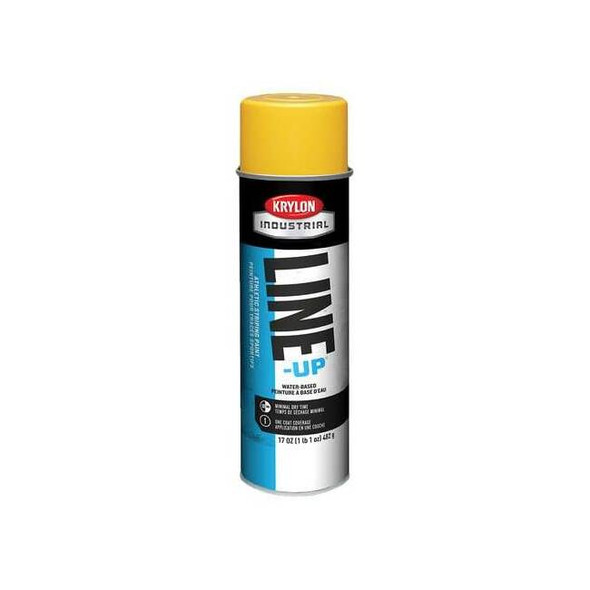 Athletic Field Striping Paint, 17 oz., Athletic Yellow, Water -Based