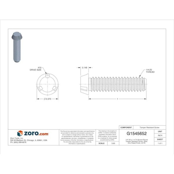Tamper-Pruf Screws #0197