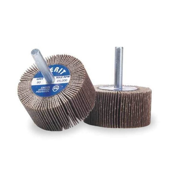 Merit Flap Wheel,3/8 in Dia,3/8 in W,P240 Grit 08834131825