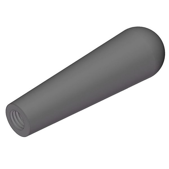 Long Tapered Knob, 1/4-20 Thread Size, 3.875"L, Steel