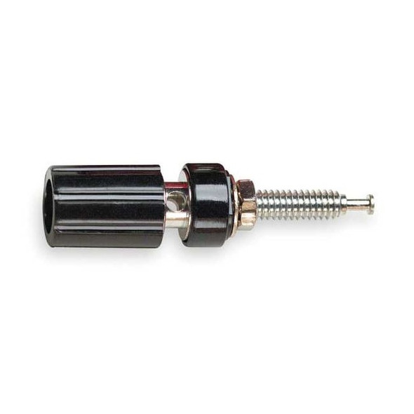 Pomona Electronics BindingPost,Black,2500V,15A,13/4in 3760-0