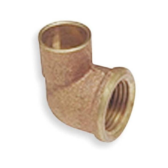 Nibco 1/2" NOM C x 1/2" FNPT Copper 90 Degree Elbow U7073 1/2
