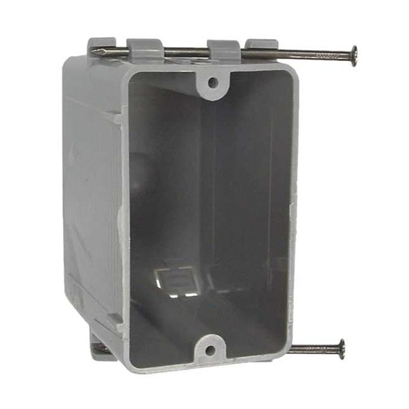 Electrical Box, 20.3 cu in, Cable Box Type, 1 Gang, PVC, Rectangular Shape