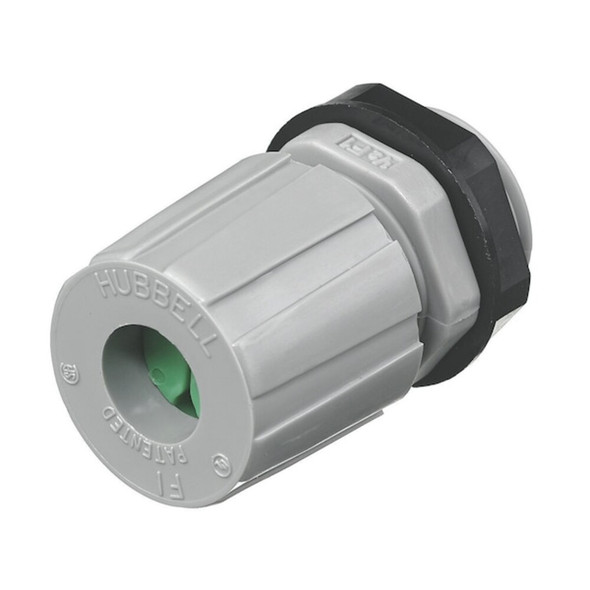 Hubbell Wiring Device-Kellems Liquid Tight Connector,1-2 in.,Gray HJ1059GPK25