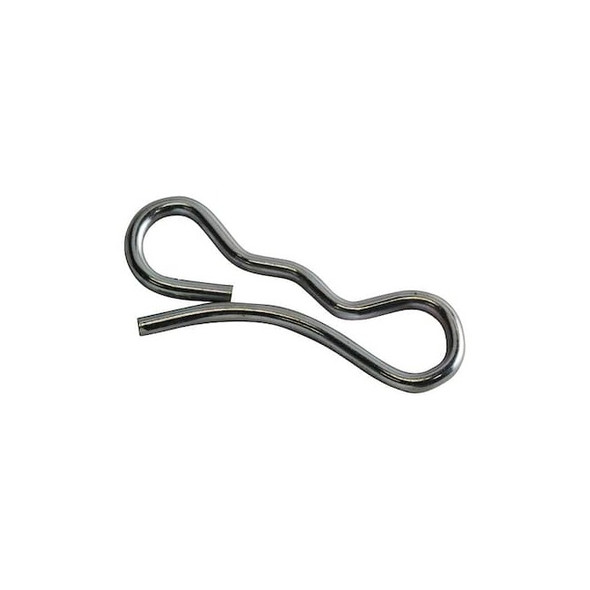Bridge Cotter Pin, 5/64 in Dia, 1-3/8 in L, Spring Wire, 50 PK