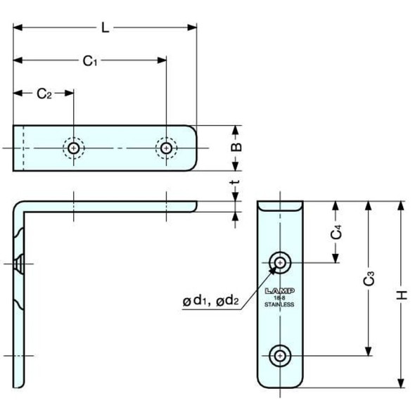 Sugatsune Shelf Bracket,304 SS,1.181 in H SU-30-M