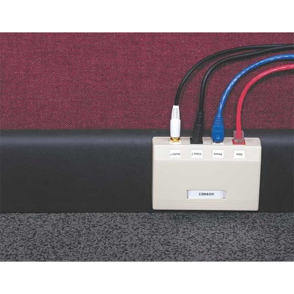 Hubbell Premise Wiring Surface Housing 4 Port HSB4OW
