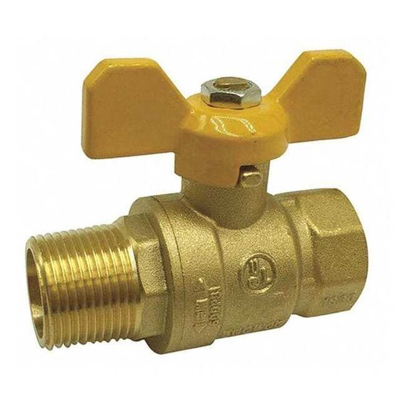 Manufacturer Varies 1/2" FNPT x MNPT Brass Ball Valve Inline G-MBB-50TH